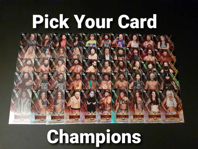 Champion Wrestlemania Original SINGLE Trading Card (PICK FROM LIST)