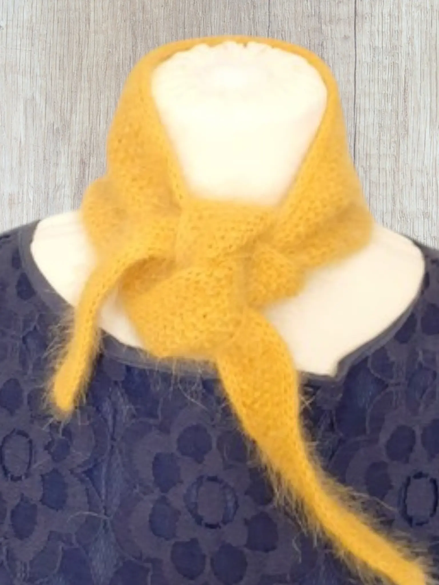 Petite écharpe angora Léane