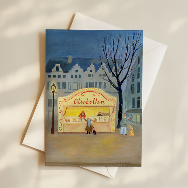 Oliebollenkraam ● Postcard