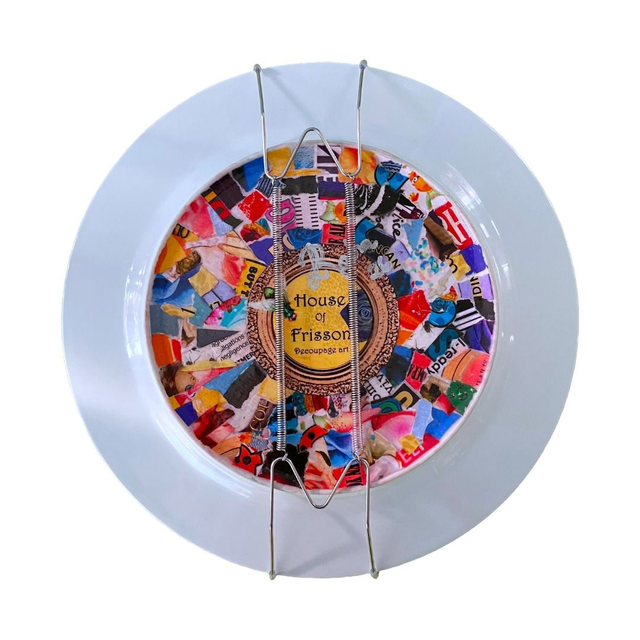 "I've Heard Worse" Deep Teal Green Upcycled Wall Plate - House of Frisson