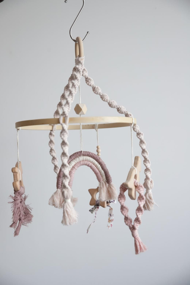 MOANA ~ Mobile bébé rose nude