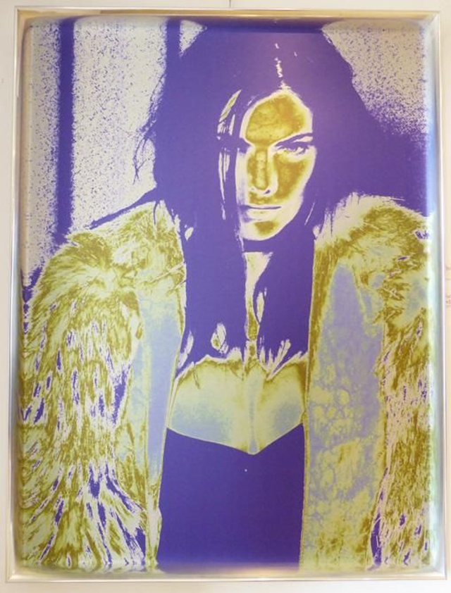 Photos signées support aluminium brossé