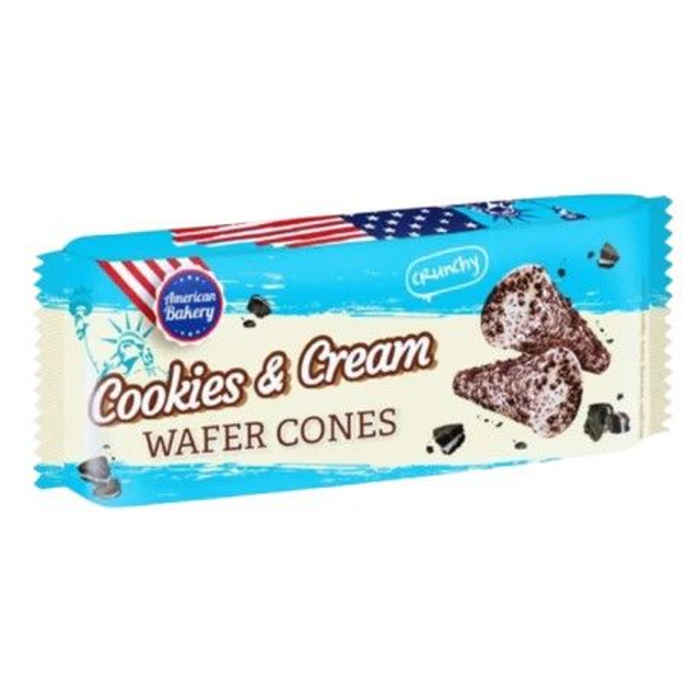American Bakery Cones Cookies &amp; Cream 100g
