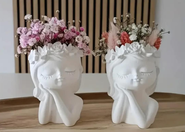 Déco contenant bougie ou déco florale 