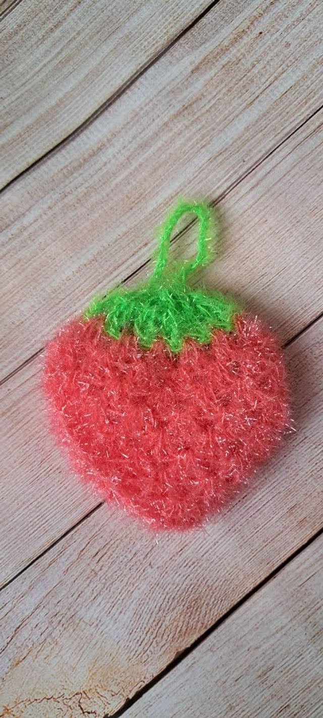 Fleur de douche exfoliante et moussante. Fraise