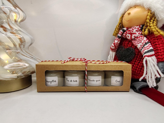 Coffret bougies de Noël 4x30g