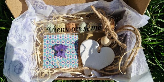 Box cadeau fleuri