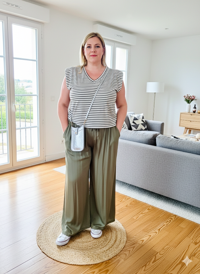 Pantalon Fluide Satiné GT Ludo