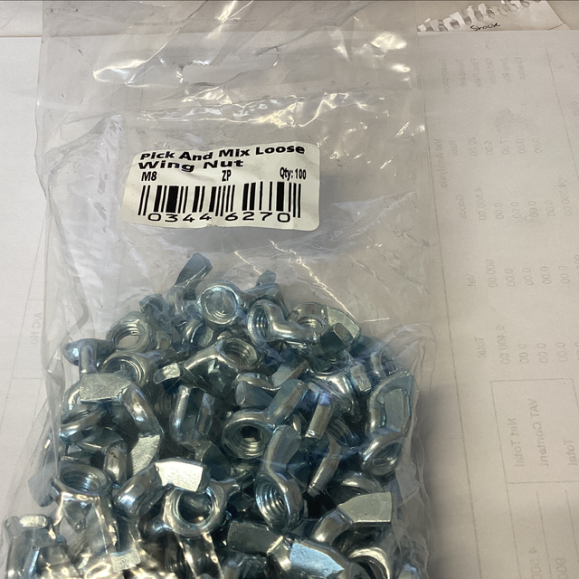 M8 wing nuts 0344627