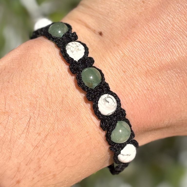 Howlite et aventurine 