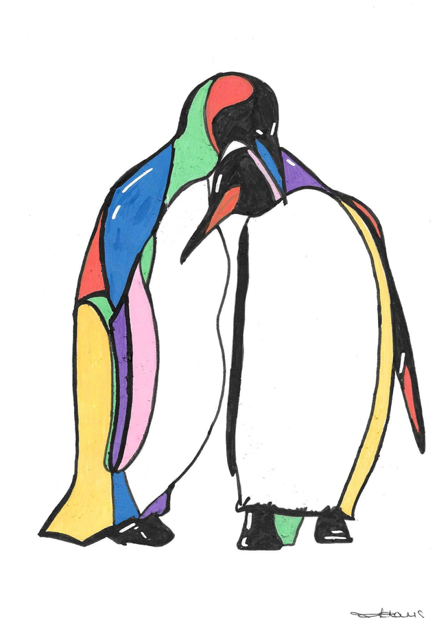 A4 print - The Penguins 