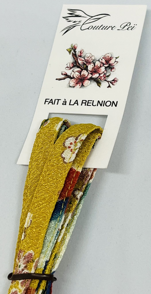 Lacet collection "Japon" safran 120 cm