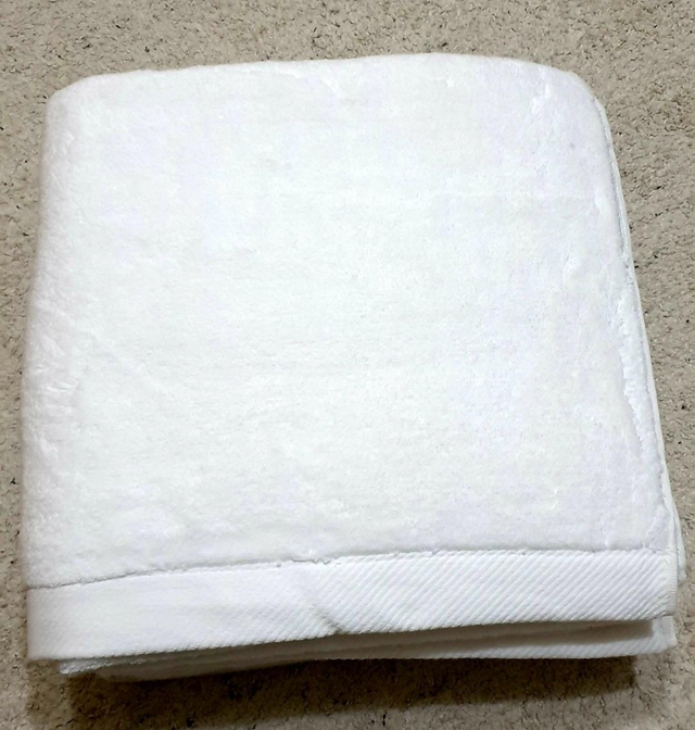 Maxi drap de bain 80x150  Lot 3 pièces blanche 