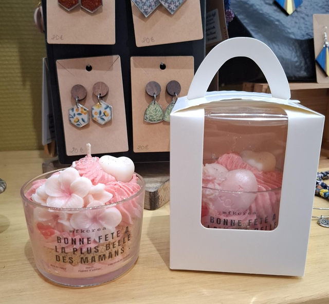 Bougie maman pomme d&#039;amour 