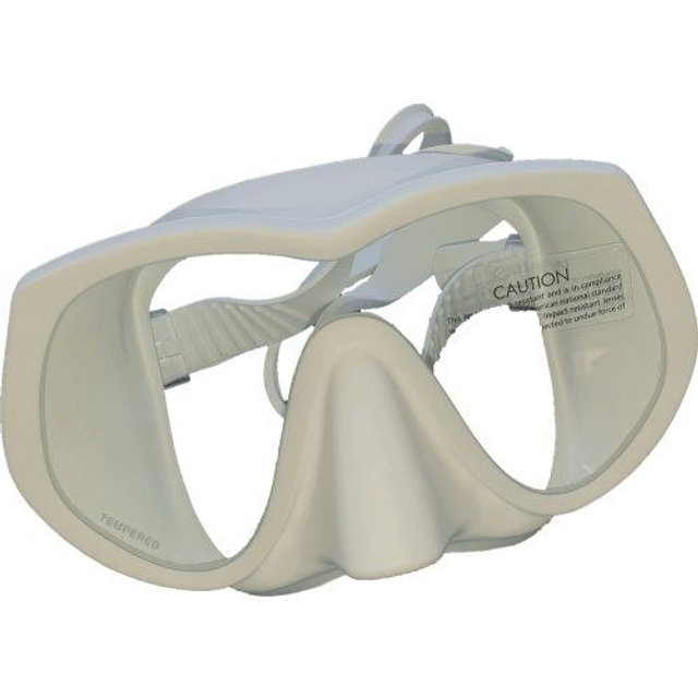 Poseidon Maske White  Line