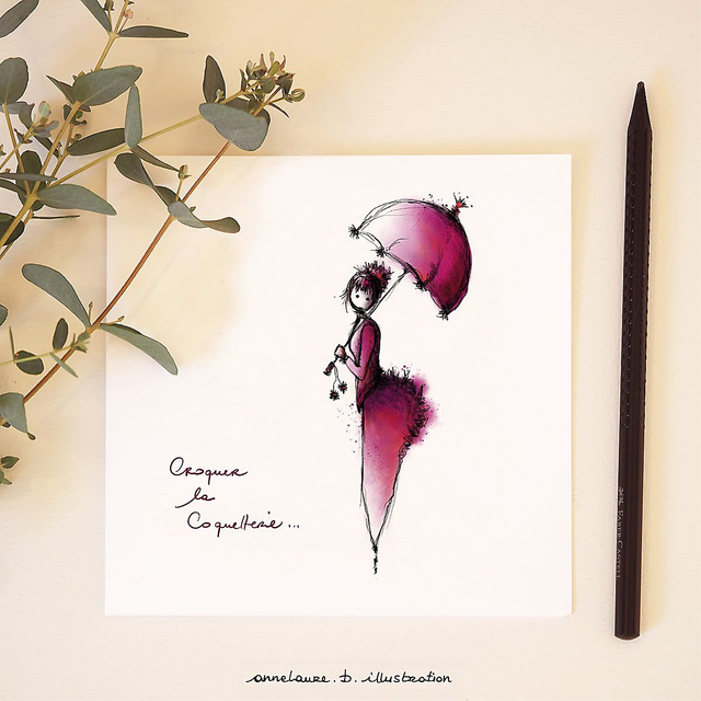 Carte &quot;Croquer la coquetterie&quot;