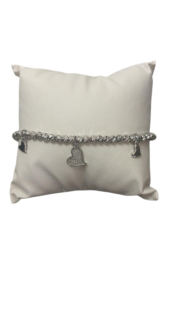 BRACCIALE CUORE STRASS