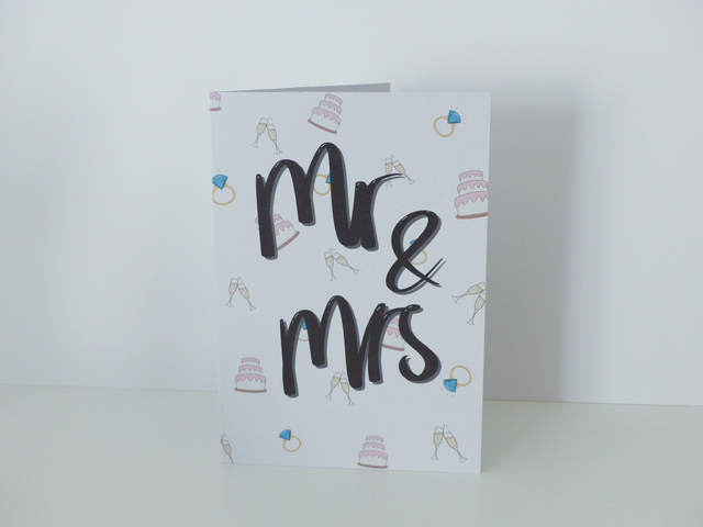 Mr and Mrs Greetings card