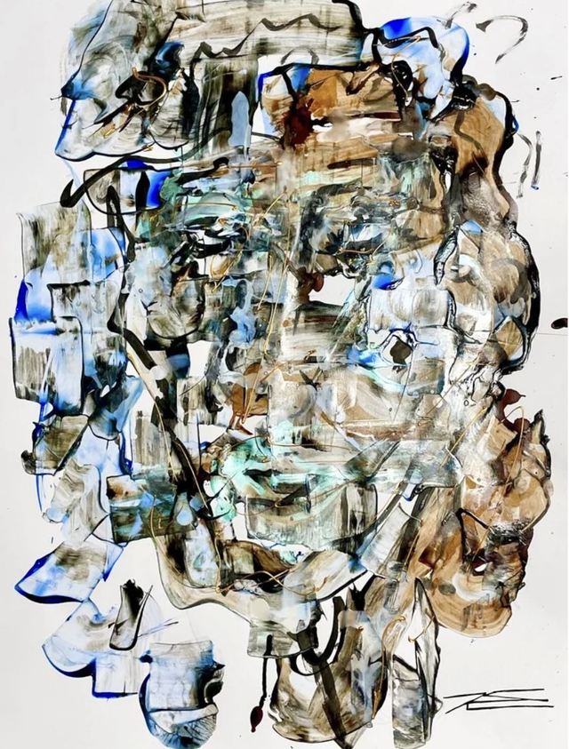 Oeuvre sur papier - Loufoque - 50x65cm