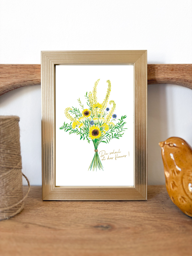Illustration Bouquet ensoleillé