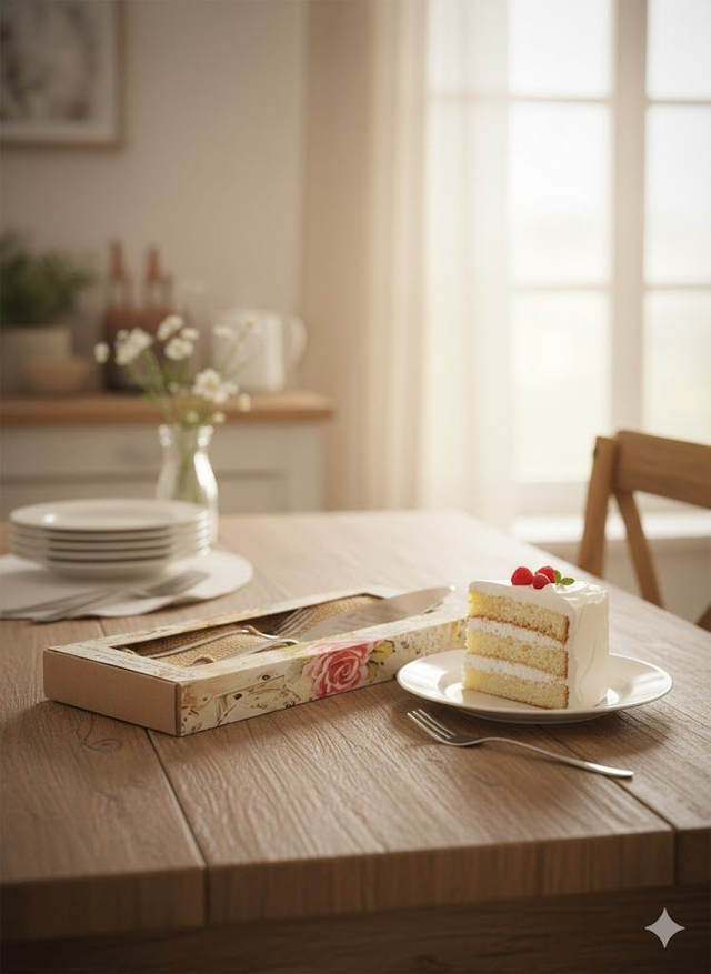 Coffret Gâteau Mamie – Spatule à Gâteau en Acier Gravée &amp; Fourchettes, Spécial Fête des Grands-Mères