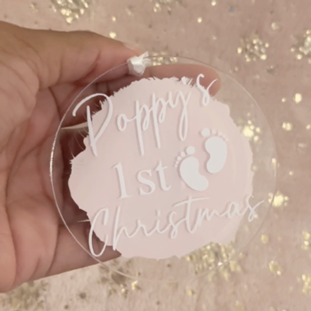 Baby’s 1st Christmas Acrylic Disc Keepsake