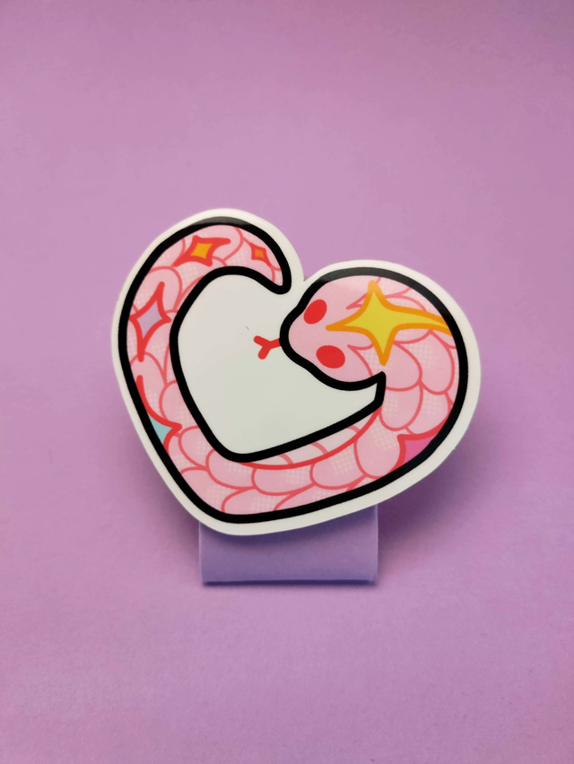 Sticker Coeur de Serpent