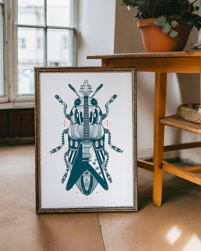 _A3 / The electric sinner / Sérigraphie numérotée