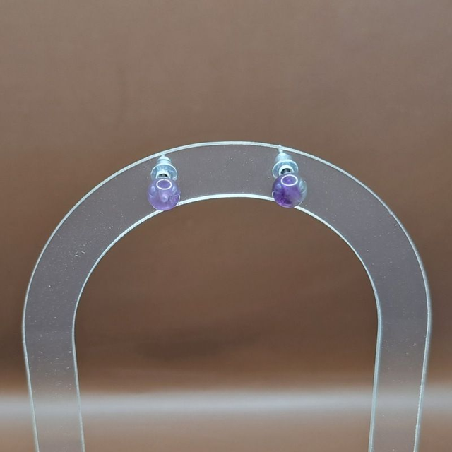 Puces Améthyste 6 mm