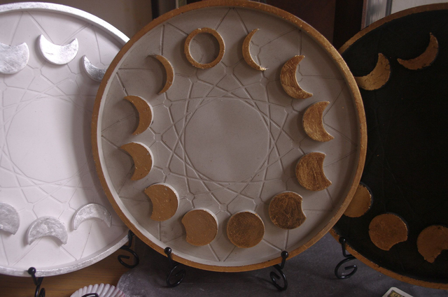 Plateau phases de la lune rond