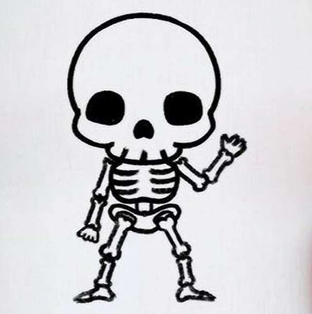 Boucles d&#039;oreilles Squelette