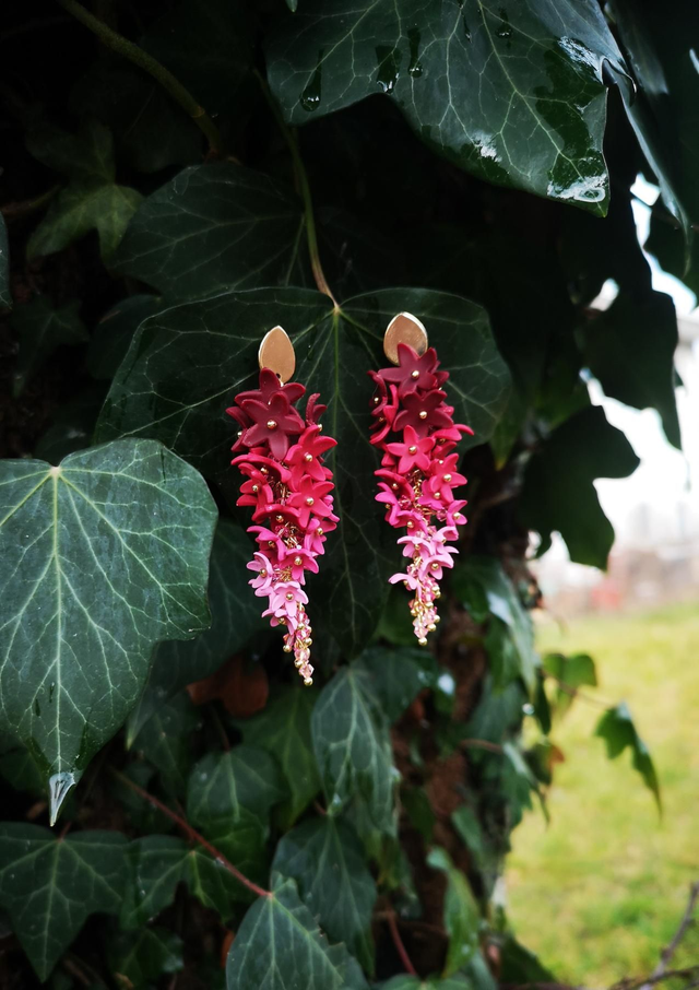 Boucles d'oreilles Signature Pourpre