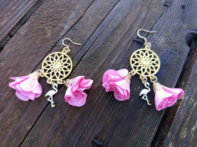 Boucles d'oreilles lustre Gulabi Pashki