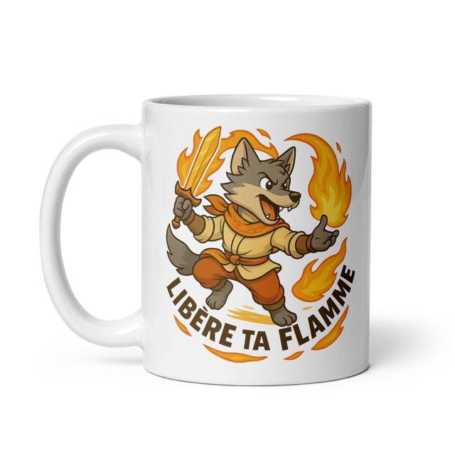 Mug Fantaisie &quot;Fire Wolf&quot;