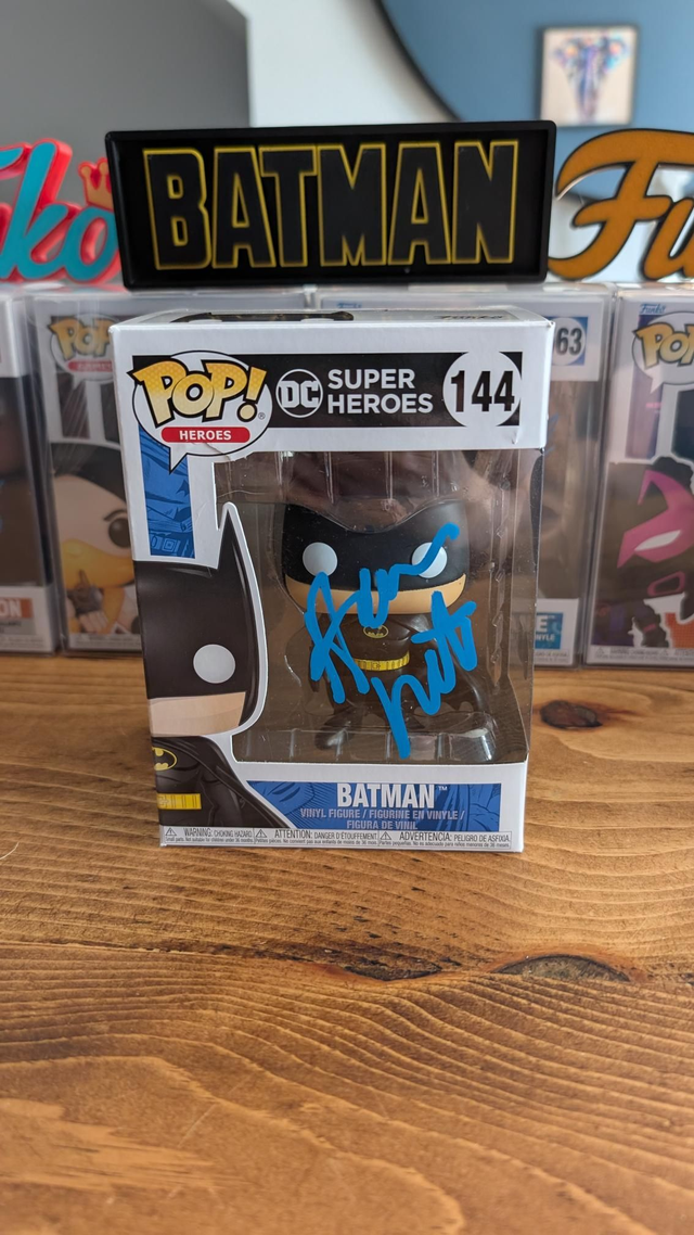 Funko Pop DC Batman 144 Signed by Hamish Linklater with Beckett Authentication