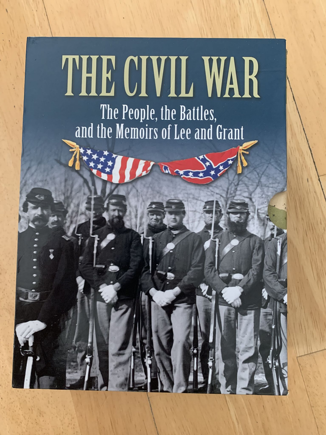 The Civil War The People Battles &amp; Memoirs Of Lee &amp; Grant Hardcover Boxed Set