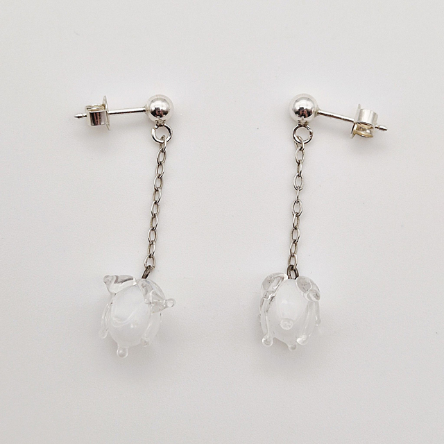 Boucles d'oreilles Clochettes blanches