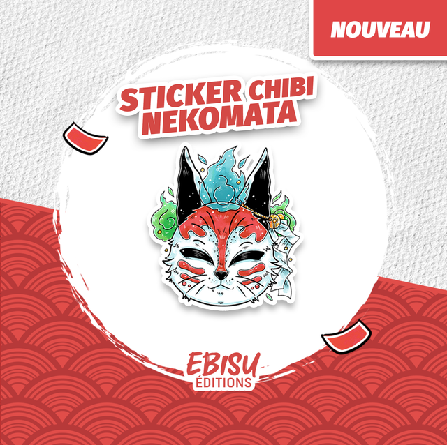 Sticker Chibi Nekomata