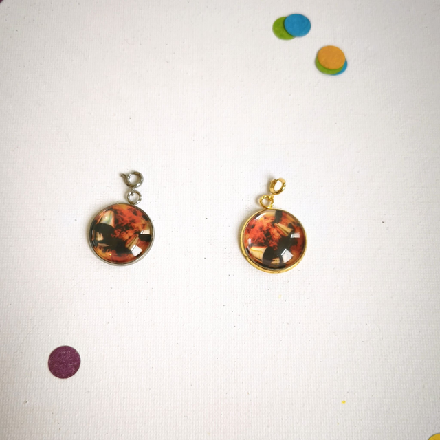 Charm’s Carnaval – Acier inox et verre – interchangeable – Bijou personnalisable