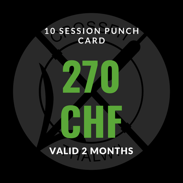 10 Session Punchcard