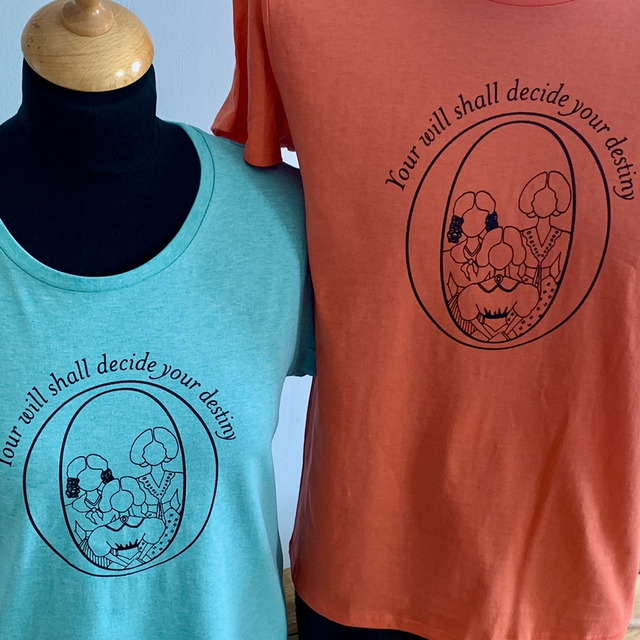 Brontë Sisters illustration w/Jane Eyre Quote T-shirt 