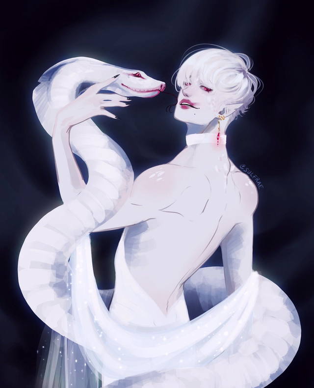 Snake Charmer - Gold Foil - A4 / A5