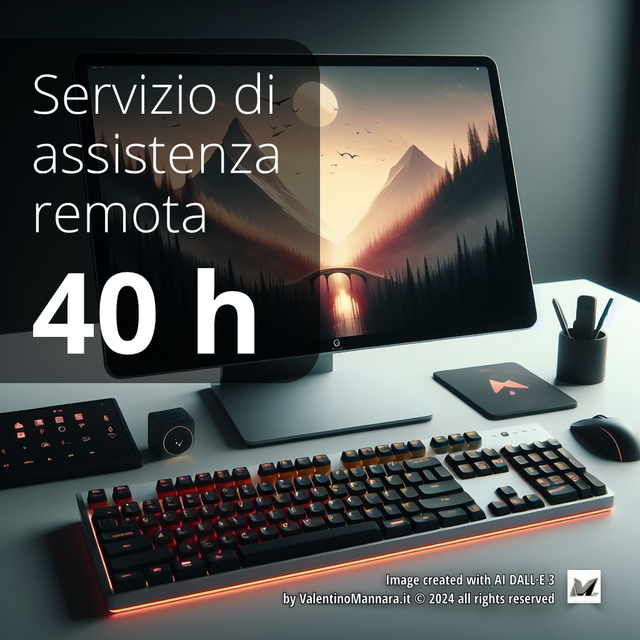 Servizio di assistenza remota - pacchetto da 40 ore