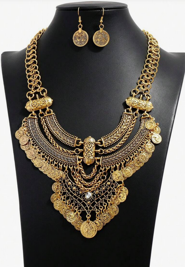 parure fantaisie doré