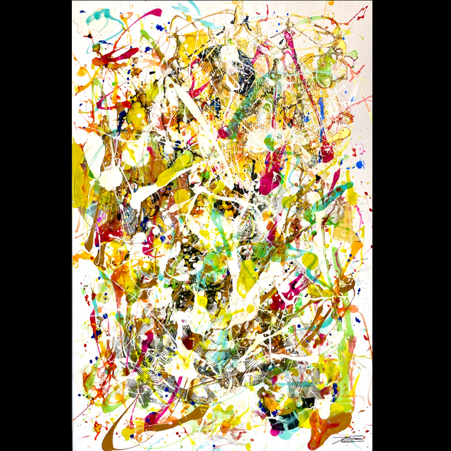 Laser Disk Sun - 80x120cm - 2014