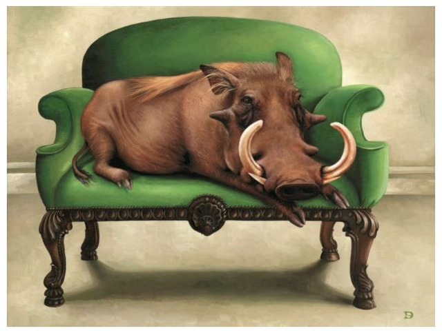 Signed Print - Walt the Warthog