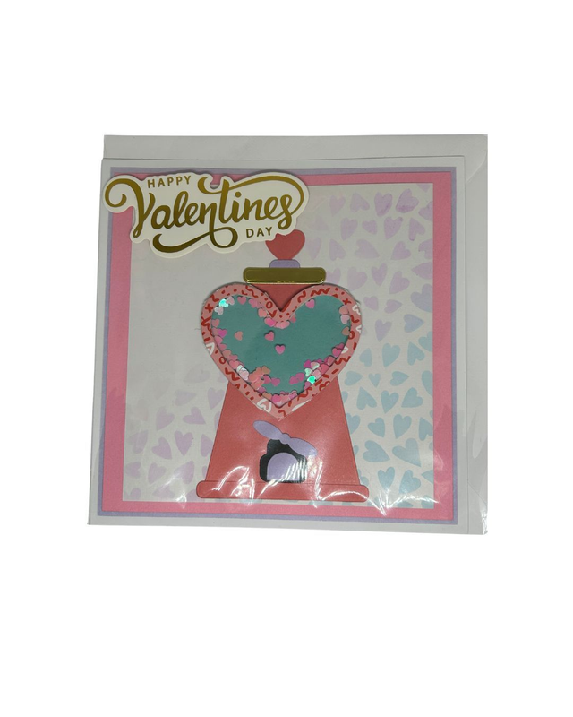 Sweetest Day Valentine’s Gumball Shaker Card