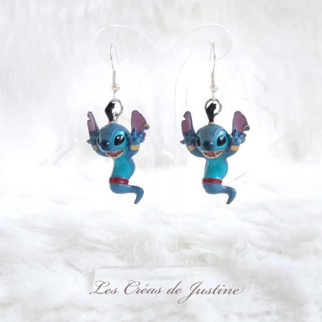 Boucles d&#039;oreilles Stitch génie 
