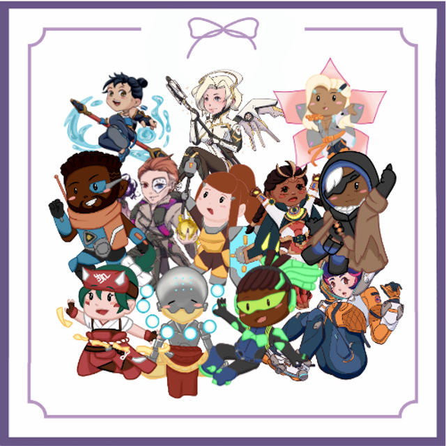 Owowatch Support Heroes Stickers