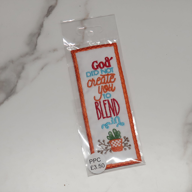 SALE! Machine Embroidered Bookmark